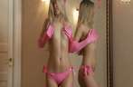 Super sensuele striptease van sexy blondje