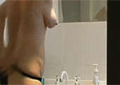 Stiekem gefilmd tijdens het douche